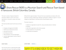 Tablet Screenshot of northshorerescue.com